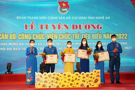 Tuyên dương cán bộ, công chức, viên chức trẻ tiêu biểu.