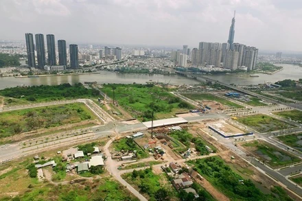 Khu đô thị mới Thủ Thiêm. (Ảnh: TTXVN)