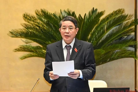 Phó Chủ tịch Quốc hội Nguyễn Đức Hải phát biểu tại hội nghị. (Ảnh: DUY LINH)