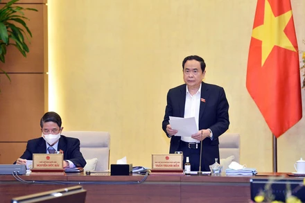 Phó Chủ tịch Quốc hội Trần Thanh Mẫn: Làm thêm giờ chỉ áp dụng khi người lao động tự nguyện, bảo đảm đúng chế độ tiền lương, tiền công, sức khỏe và an toàn. (Ảnh: VGP/Lê Sơn)