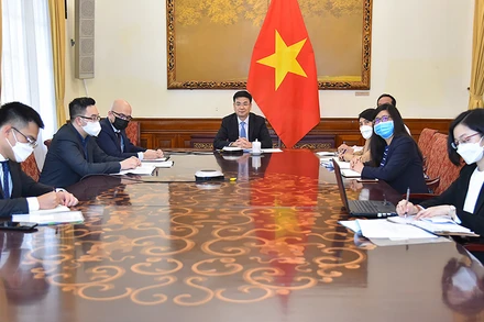 Đại diện Bộ Ngoại giao Việt Nam tại phiên họp. (Ảnh: Bộ Ngoại giao)