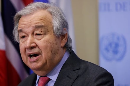 Tổng Thư ký Liên hợp quốc Antonio Guterres. (ẢNH: REUTERS)
