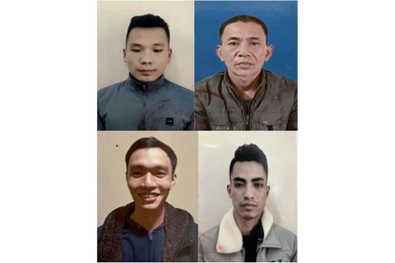 Các đối tượng trong đường dây đánh bạc bị bắt giữ. 