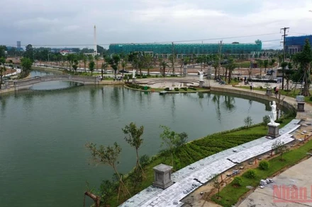 Khu đô thị Danko ở thành phố Thái Nguyên đang được đầu tư xây dựng.