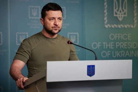 Tổng thống Ukraine Volodymyr Zelensky. (Ảnh: Reuters)