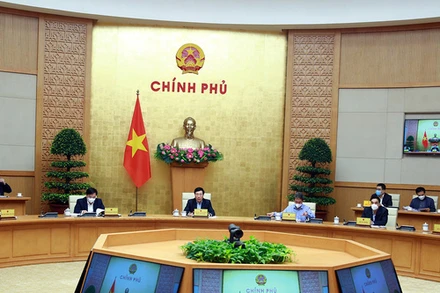 Cuộc họp của Tổ công tác đặc biệt của Thủ tướng Chính phủ về rà soát, tháo gỡ khó khăn, vướng mắc và thúc đẩy các dự án đầu tư tại các bộ, ngành và địa phương. (Ảnh: Cổng thông tin Chính phủ)