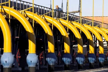 Châu Âu hiện vẫn phụ thuộc nhiều vào nguồn cung khí đốt từ Nga. (Ảnh: Reuters/TTXVN)
