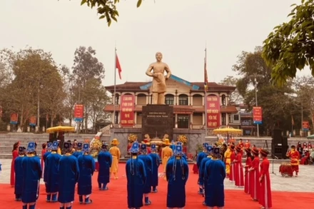 Lễ tế tại Lễ kỷ niệm 138 năm Khởi nghĩa Yên thế.