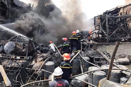 Hiện trường vụ cháy.