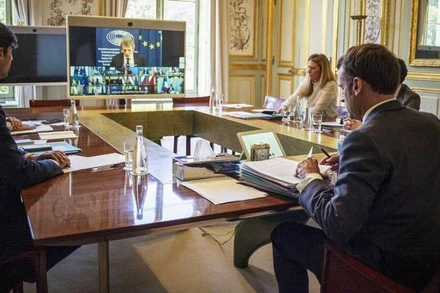 Tổng thống Pháp Emmanuel Macron dự Hội nghị thượng đỉnh Hội đồng châu Âu (EC), ngày 17 và 18-6.