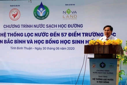 Niềm vui nước sạch học đường đến với Bắc Bình, Bình Thuận.