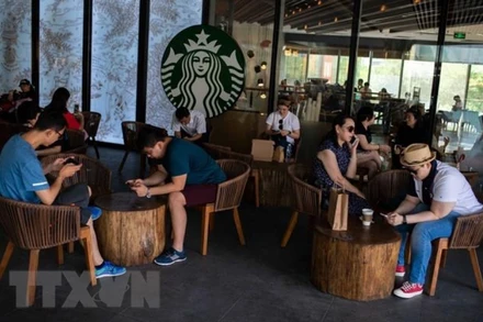 Một cửa hàng của Starbucks ở Bắc Kinh, Trung Quốc. (Ảnh: AFP/TTXVN)