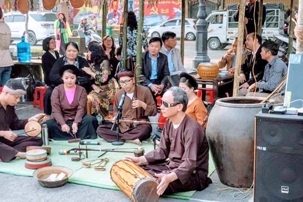 Một tiết mục biểu diễn của Câu lạc bộ Xẩm Hải Phòng. (Ảnh minh họa: Cổng tin tức thành phố Hải Phòng)