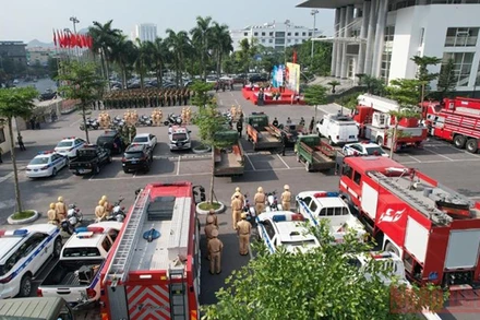 Công an Quảng Ninh ra quân bảo đảm an ninh trật tự cho SEA Games 31.