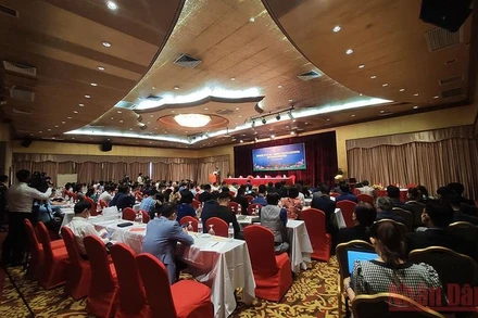 Hội thảo Cơ hội hợp tác và kết nối doanh nghiệp logistics Việt Nam-Campuchia. (Ảnh: Nguyễn Hiệp)