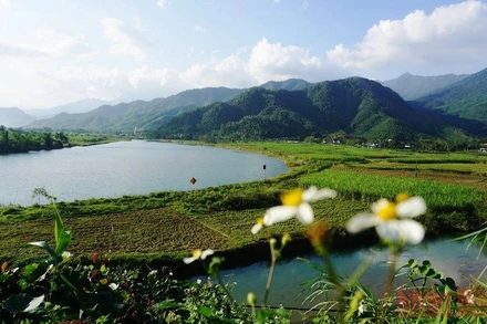 Một góc xã Hòa Bắc.