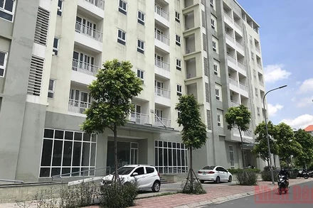 Khu nhà phục vụ tái định cư tại quận Long Biên. 