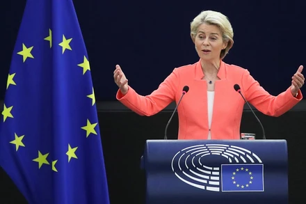 Chủ tịch EC Ursula von der Leyen. (Ảnh: Reuters)