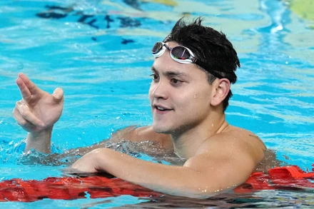 Joseph Schooling tranh tài tại SEA Games 31. (Ảnh: K.B)