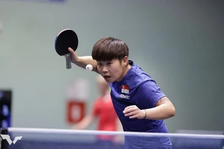 Chấn thương lưng khiến Lin Ye lỡ cơ hội bảo vệ tấm huy chương vàng SEA Games ở nội dung đơn nữ. (Ảnh: WTT)