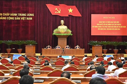 Quang cảnh hội nghị. (Ảnh: ĐĂNG KHOA)