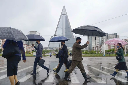 Đường phố tại thủ đô của Triều Tiên, ngày 15/5/2020. (Ảnh: Kyodo/Reuters)