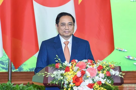 Thủ tướng Chính phủ Phạm Minh Chính phát biểu. (Ảnh: TRẦN HẢI)