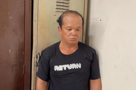 Đối tượng Nguyễn Văn Thái tại Cơ quan Cảnh sát điều tra, Công an quận 1.