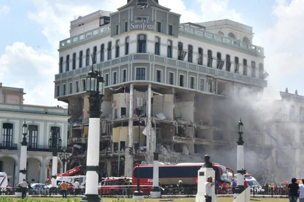 Hiện trường vụ nổ. (Ảnh: Prensa Latina)