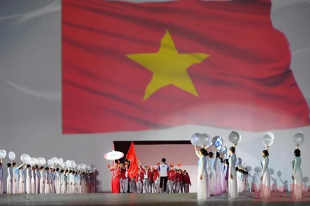 Đoàn thể thao Việt Nam. (Ảnh: THÀNH ĐẠT)