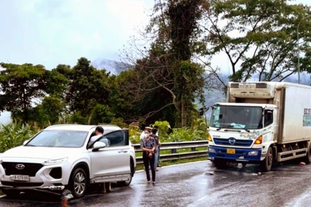 Hiện trường vụ tai nạn.