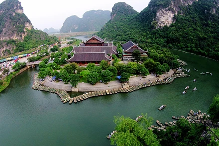 Quần thể du lịch Tràng An, Ninh Bình. (Ảnh: Tổng cục Du lịch)