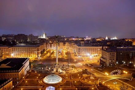 Toàn cảnh thủ đô Kiev, Ukraine, ngày 24/2. (Ảnh: Reuters)