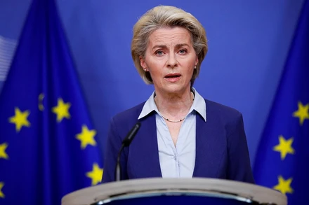 Chủ tịch Ủy ban châu Âu (EC) Ursula von der Leyen. (Ảnh: Reuters)