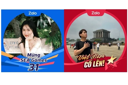 1,5 triệu trái tim hướng về SEA Games 31, cổ vũ tinh thần đoàn thể thao Việt Nam trên Zalo. Ảnh: Chụp màn hình