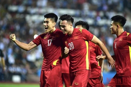 U23 Việt Nam có chiến thắng ấn tượng trong ngày ra quân. (Ảnh: THÀNH ĐẠT)