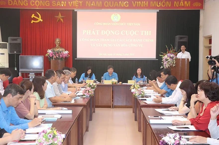 Phát động Cuộc thi “Công đoàn tham gia cải cách hành chính và xây dựng văn hóa công vụ”.