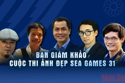 5 thành viên Ban giám khảo. (Ảnh: VŨ DUY)