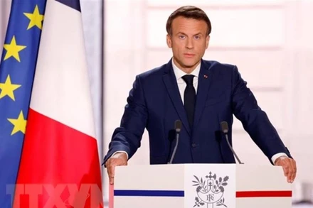 Tổng thống tái đắc cử Pháp Emmanuel Macron. (Ảnh: AFP/TTXVN)