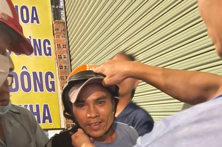 Nghi phạm Đoàn Minh Hải bị bắt khi đang trốn tại thành phố Hồ Chí Minh. (Ảnh do công an cung cấp)