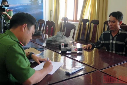 Bị can Đoàn Minh Hải tại Cơ quan Cảnh sát điều tra Công an Phú Yên.