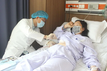 Bệnh nhân được loại bỏ khối u trung thất kịp thời. 