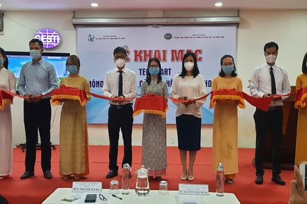 Nghi thức khai mạc Techmart nông nghiệp và công nghệ sau thu hoạch năm 2022.