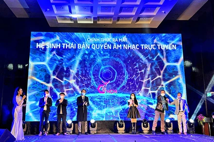 Lễ ra mắt hệ sinh thái bản quyền âm nhạc trực tuyến tại Việt Nam. 