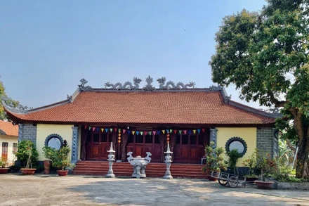 Đình Đại Từ (Văn Lâm, Hưng Yên, một trong những nơi thờ tự Thái sư Lưu Cơ. (Ảnh: Ban tổ chức hội thảo cung cấp)