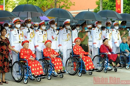 Chương trình gặp mặt đại biểu Mẹ Việt Nam Anh hùng toàn quốc năm 2020 tại Hà Nội. (Ảnh minh họa: Đăng Khoa)