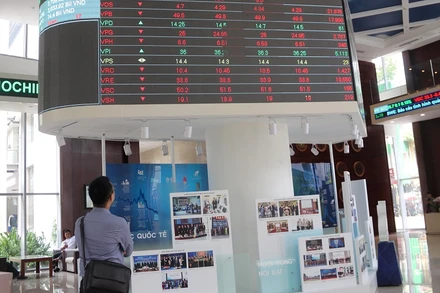 Với đà phục hồi từ 2021, chỉ số VN-Index được dự báo có thể đạt 1.610 điểm theo kịch bản tích cực trong năm 2022. (Ảnh minh họa: TTXVN)