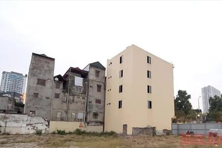 Công trình vi phạm trật tự xây dựng tại 84 đường Láng.