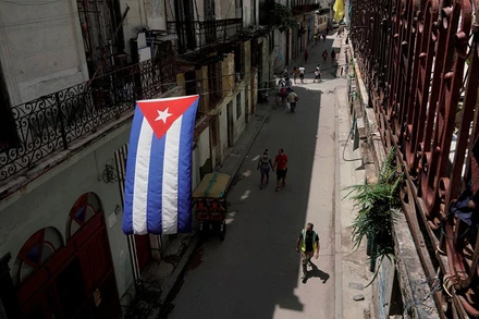 Một góc phố tại thủ đô La Hahana, tháng 5/2020. (Ảnh: Reuters)