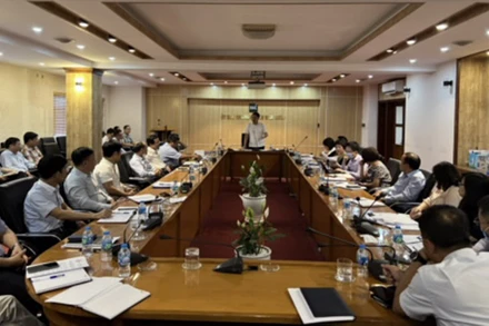 Thứ trưởng Tài chính Nguyễn Đức Chi phát biểu chỉ đạo tại hội nghị. (Ảnh: Ủy ban Chứng khoán Nhà nước)